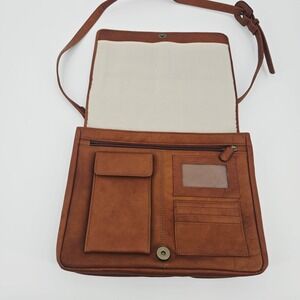 Boulder Ridge Full Grain Leather Messenger Bag Vintage 90s Gorpcore Unisex